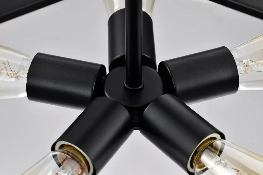 Altos 5-Light Large Pendant in Gray and Matte Black - Image 9