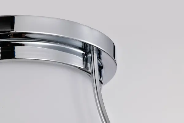 Valdora 1-Light Flush Mount in Polished Nickel with White Opal Glass - Image 8