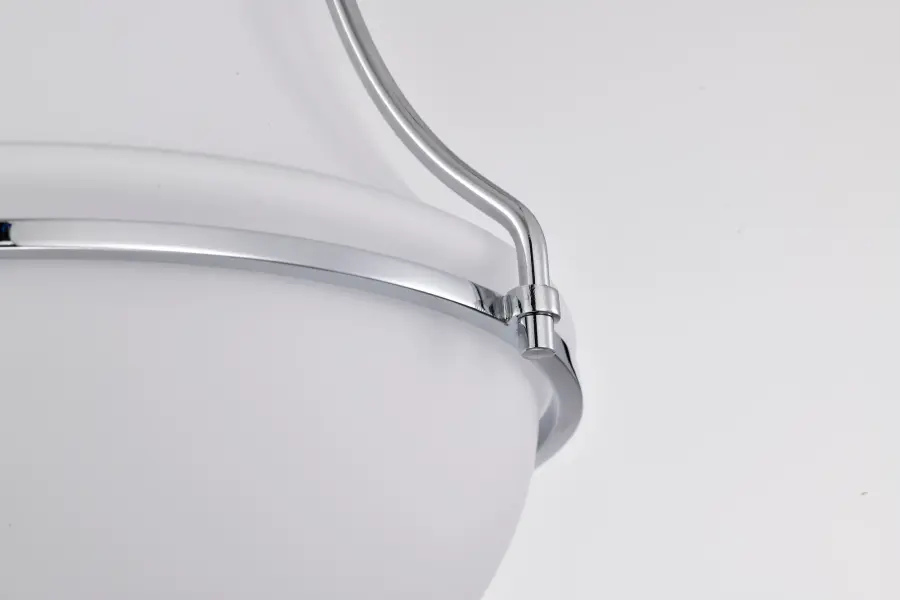 Valdora 1-Light Flush Mount in Polished Nickel with White Opal Glass - Image 10