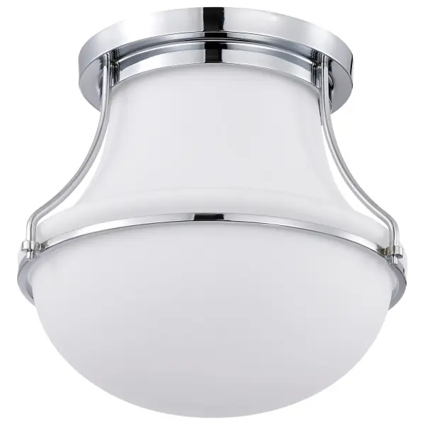 Valdora 1-Light Flush Mount in Polished Nickel - Image 3