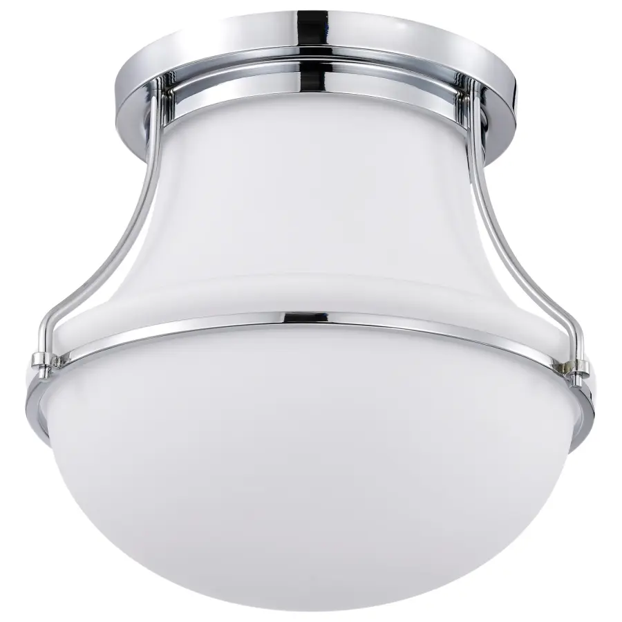 Valdora 1-Light Flush Mount in Polished Nickel - Image 3