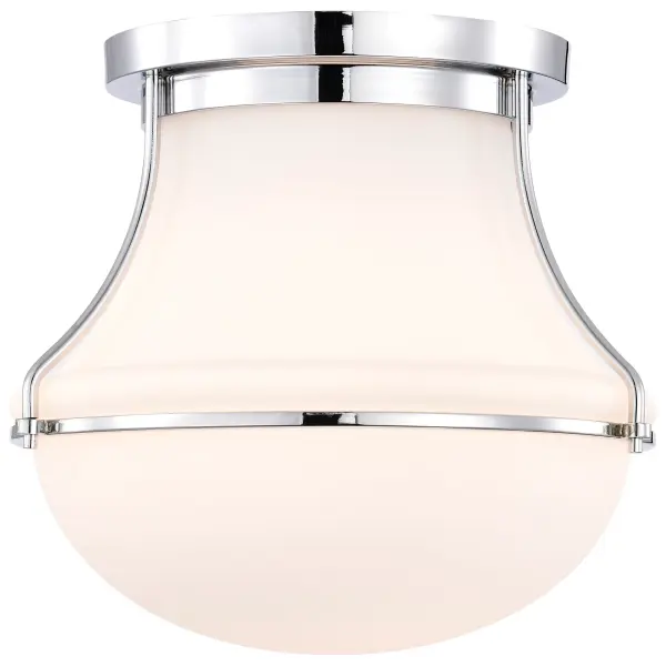 Valdora 1-Light Flush Mount in Polished Nickel - Image 6