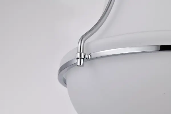 Valdora 1-Light Pendant in Polished Nickel with White Opal Glass - Image 11