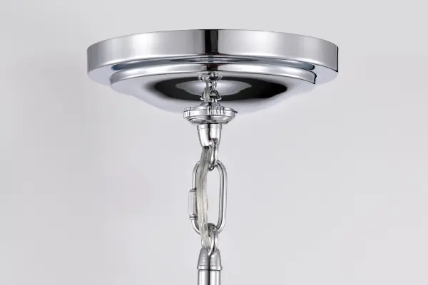Valdora 1-Light Pendant in Polished Nickel with White Opal Glass - Image 8