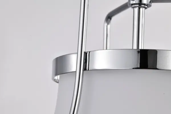 Valdora 1-Light Pendant in Polished Nickel with White Opal Glass - Image 10