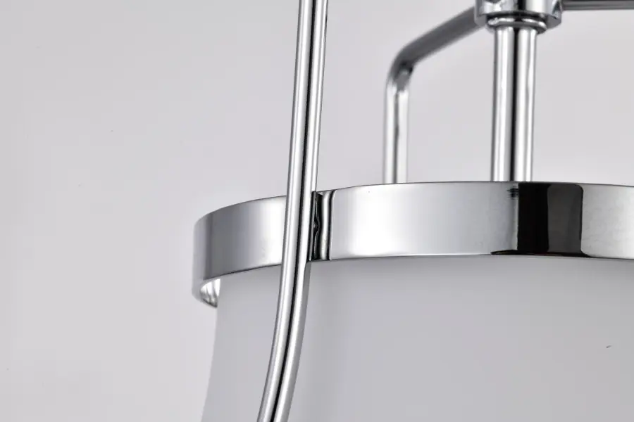 Valdora 1-Light Pendant in Polished Nickel with White Opal Glass - Image 10