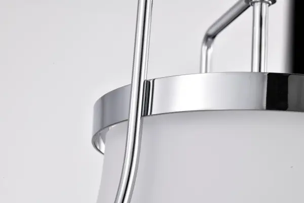 Valdora 1-Light Pendant in Polished Nickel with White Opal Glass - Image 11