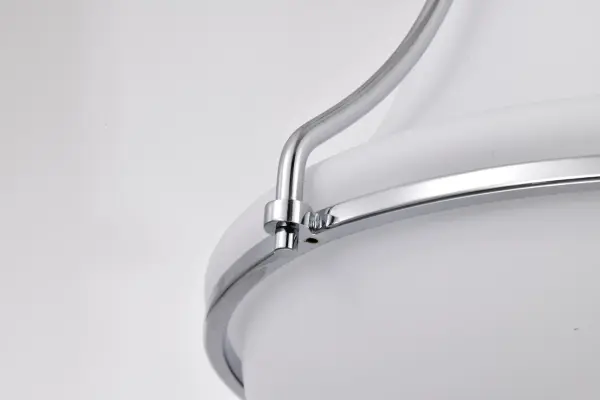 Valdora 1-Light Pendant in Polished Nickel with White Opal Glass - Image 12