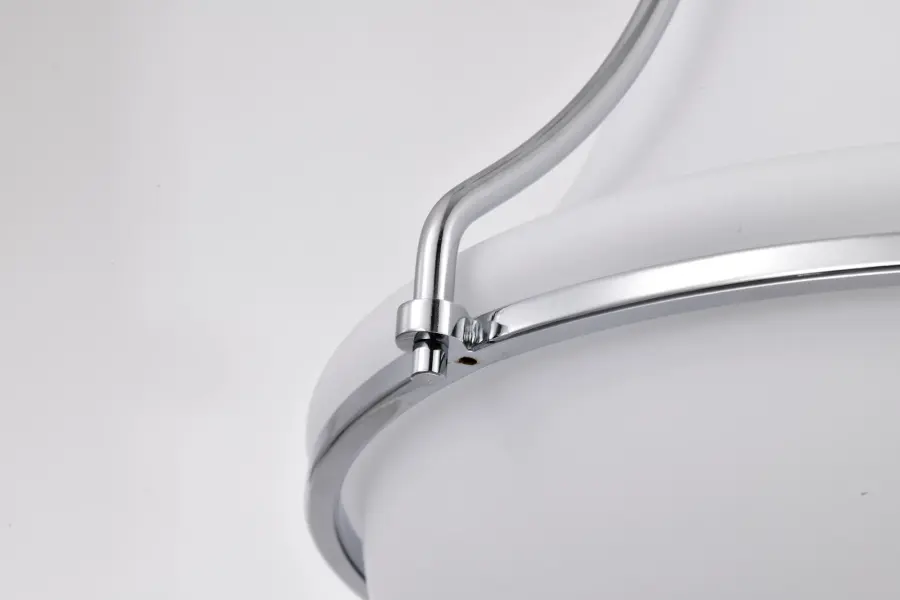 Valdora 1-Light Pendant in Polished Nickel with White Opal Glass - Image 12