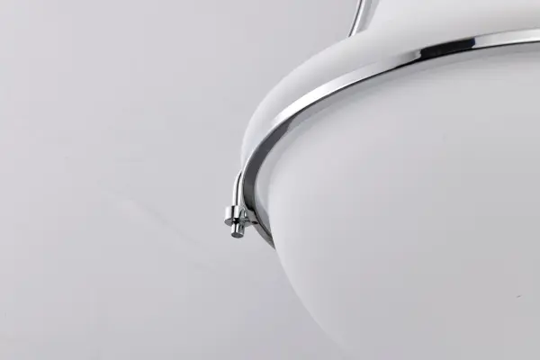 Valdora 1-Light Pendant in Polished Nickel with White Opal Glass - Image 14