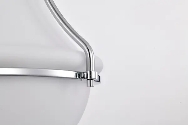 Valdora 1-Light Pendant in Polished Nickel with White Opal Glass - Image 7