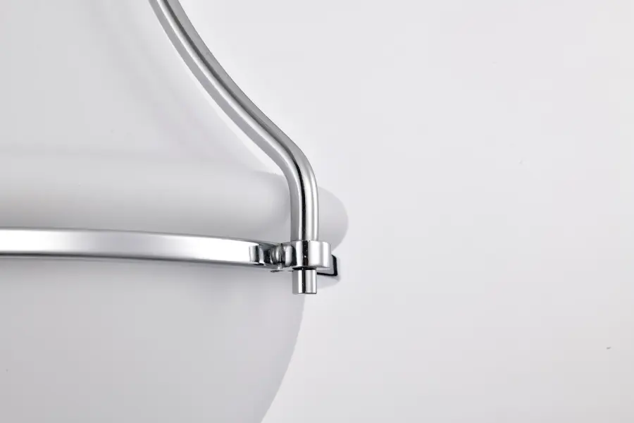 Valdora 1-Light Pendant in Polished Nickel with White Opal Glass - Image 7