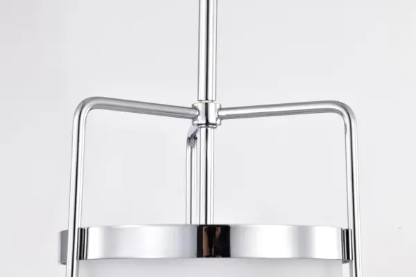 Valdora 1-Light Pendant in Polished Nickel with White Opal Glass - Image 10