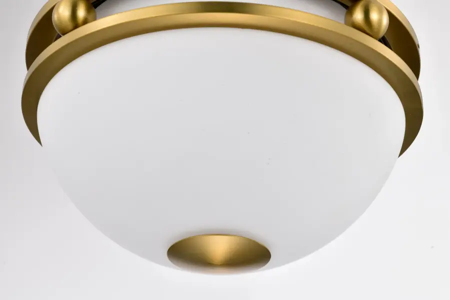 Everton 1-Light Pendant in Matte Gray & Brass with Etched Opal Glass - Image 13