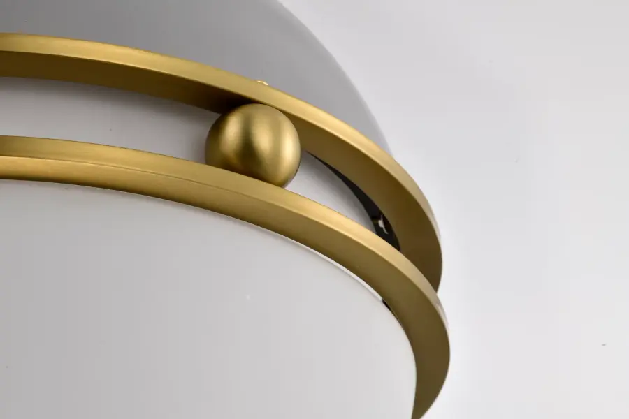 Everton 2-Light Pendant in Matte Gray and Brass - Image 12