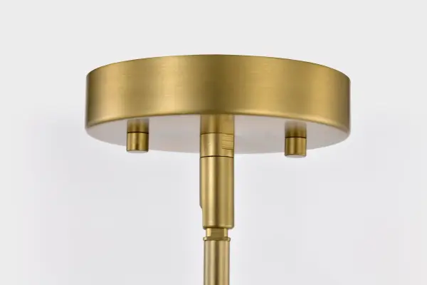 Everton 2-Light Pendant in Matte Gray and Brass - Image 7