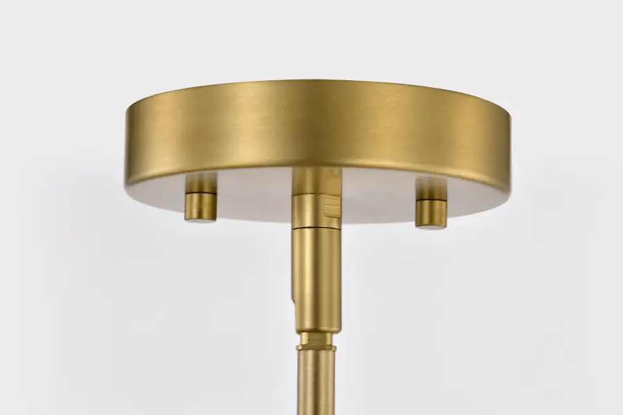Everton 2-Light Pendant in Matte Gray and Brass - Image 7
