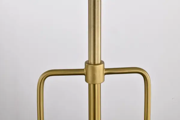 Everton 2-Light Pendant in Matte Gray and Brass - Image 8