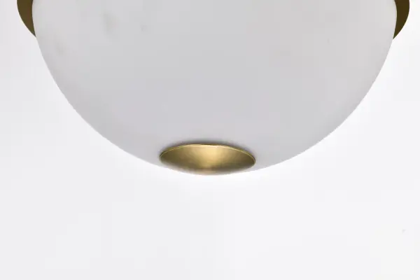 Everton 2-Light Pendant in Matte Black & Brass - Image 12