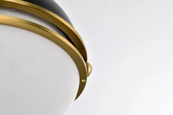 Everton 2-Light Pendant in Matte Black & Brass - Image 13