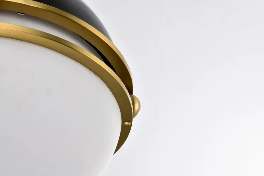 Everton 2-Light Pendant in Matte Black & Brass - Image 13