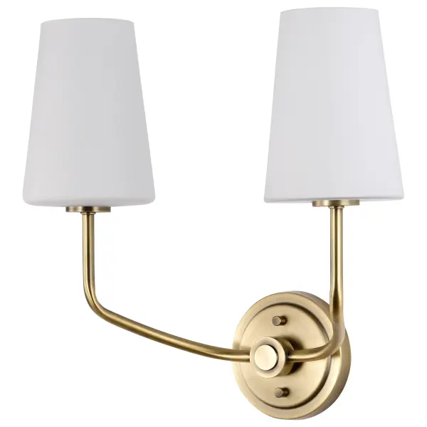 Elegant Traditional Sconce with Timeless Brass Finish - Image 1