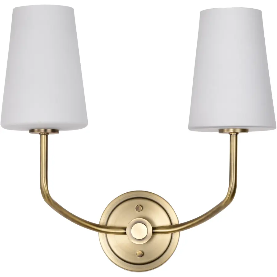 Elegant Traditional Sconce with Timeless Brass Finish - Image 3