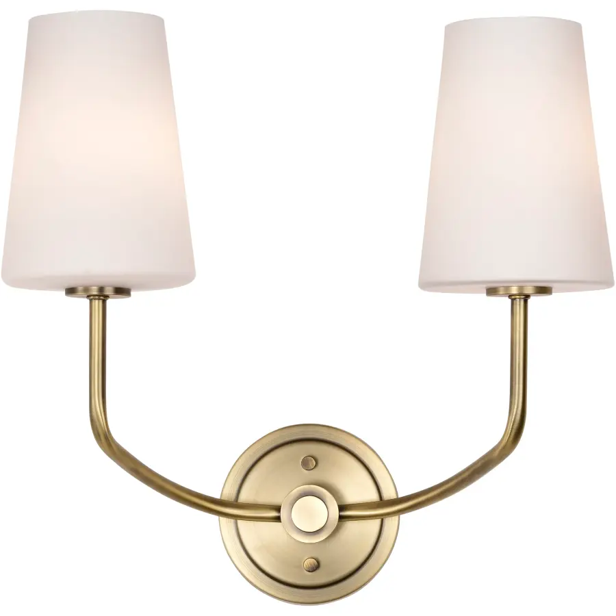 Elegant Traditional Sconce with Timeless Brass Finish - Image 4