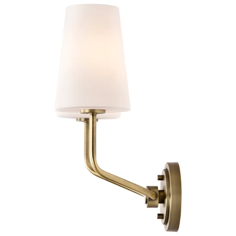 Elegant Traditional Sconce with Timeless Brass Finish - Image 6