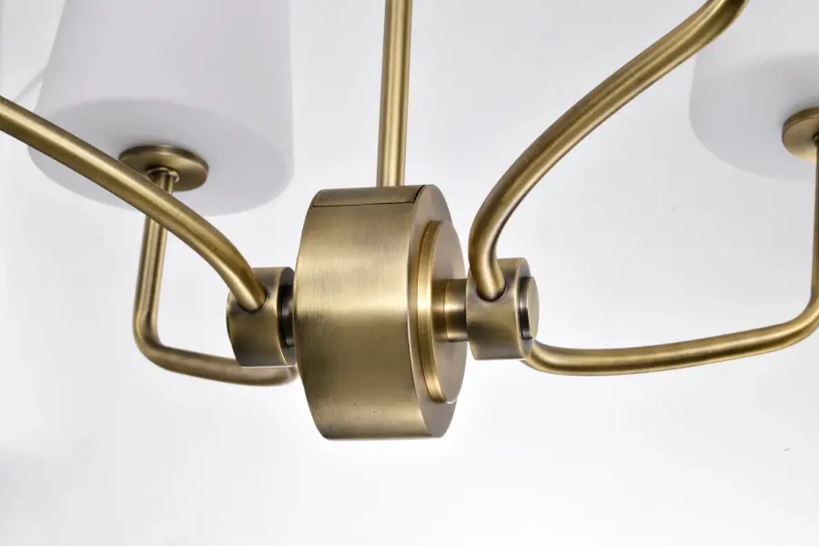 Elegant Traditional Chandelier with Timeless Vintage Brass Finish - Image 11