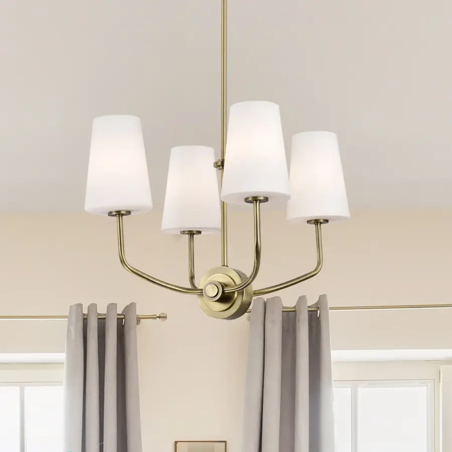 Elegant Traditional Chandelier with Timeless Vintage Brass Finish - Image 15