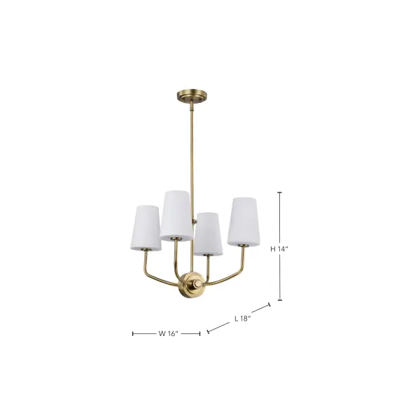Elegant Traditional Chandelier with Timeless Vintage Brass Finish - Image 16