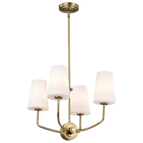 Elegant Traditional Chandelier with Timeless Vintage Brass Finish - Image 4