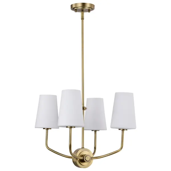 Elegant Traditional Chandelier with Timeless Vintage Brass Finish - Image 5