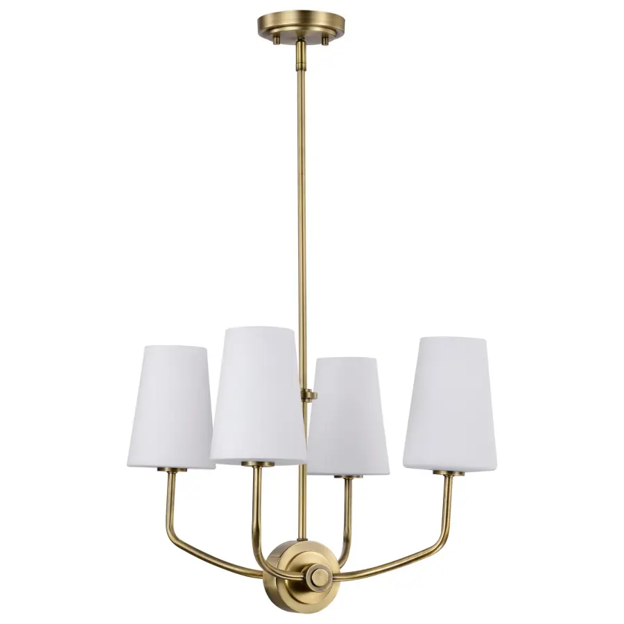 Elegant Traditional Chandelier with Timeless Vintage Brass Finish - Image 5