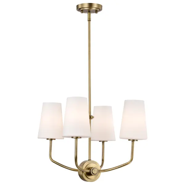 Elegant Traditional Chandelier with Timeless Vintage Brass Finish - Image 6