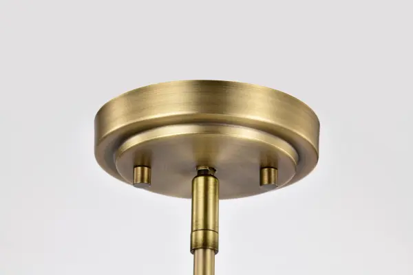 Brookside 4-Light Chandelier in Vintage Brass with Clear Glass - Image 6