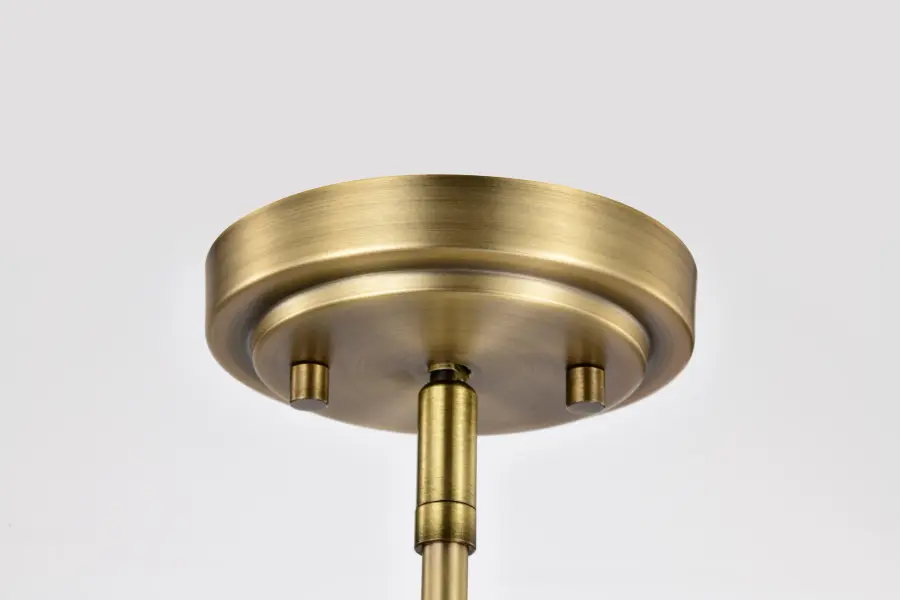 Brookside 4-Light Chandelier in Vintage Brass with Clear Glass - Image 6