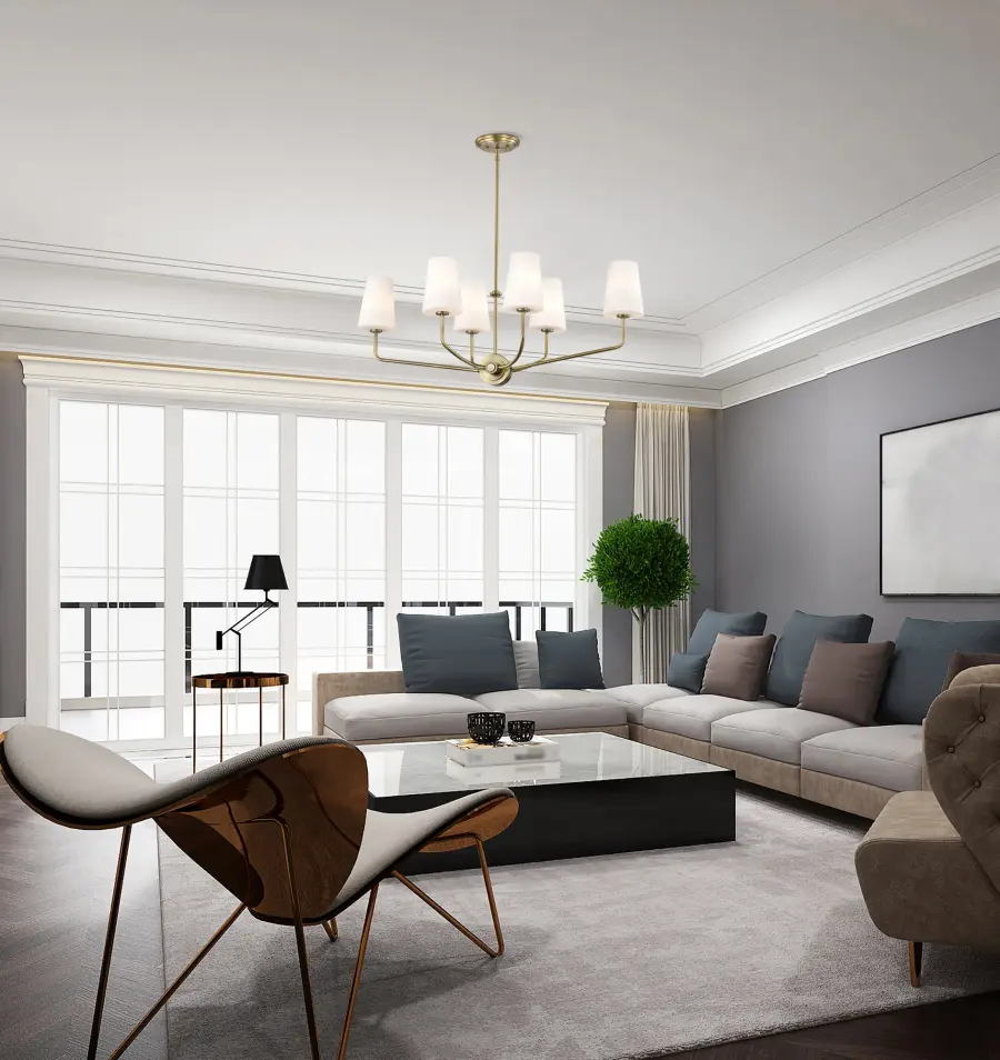 Elegant Traditional Island Pendant with Timeless Brass Finish - Image 14