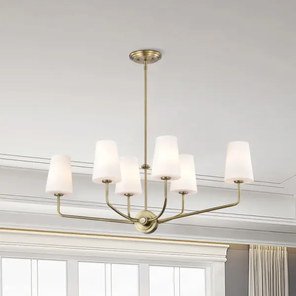Elegant Traditional Island Pendant with Timeless Brass Finish - Image 15