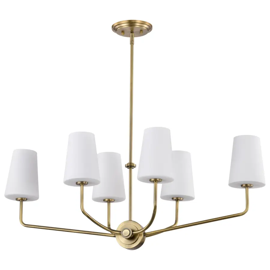 Elegant Traditional Island Pendant with Timeless Brass Finish - Image 4