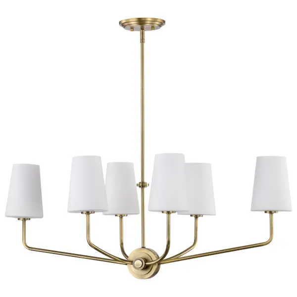 Elegant Traditional Island Pendant with Timeless Brass Finish - Image 5