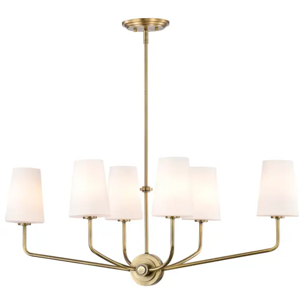 Elegant Traditional Island Pendant with Timeless Brass Finish - Image 6