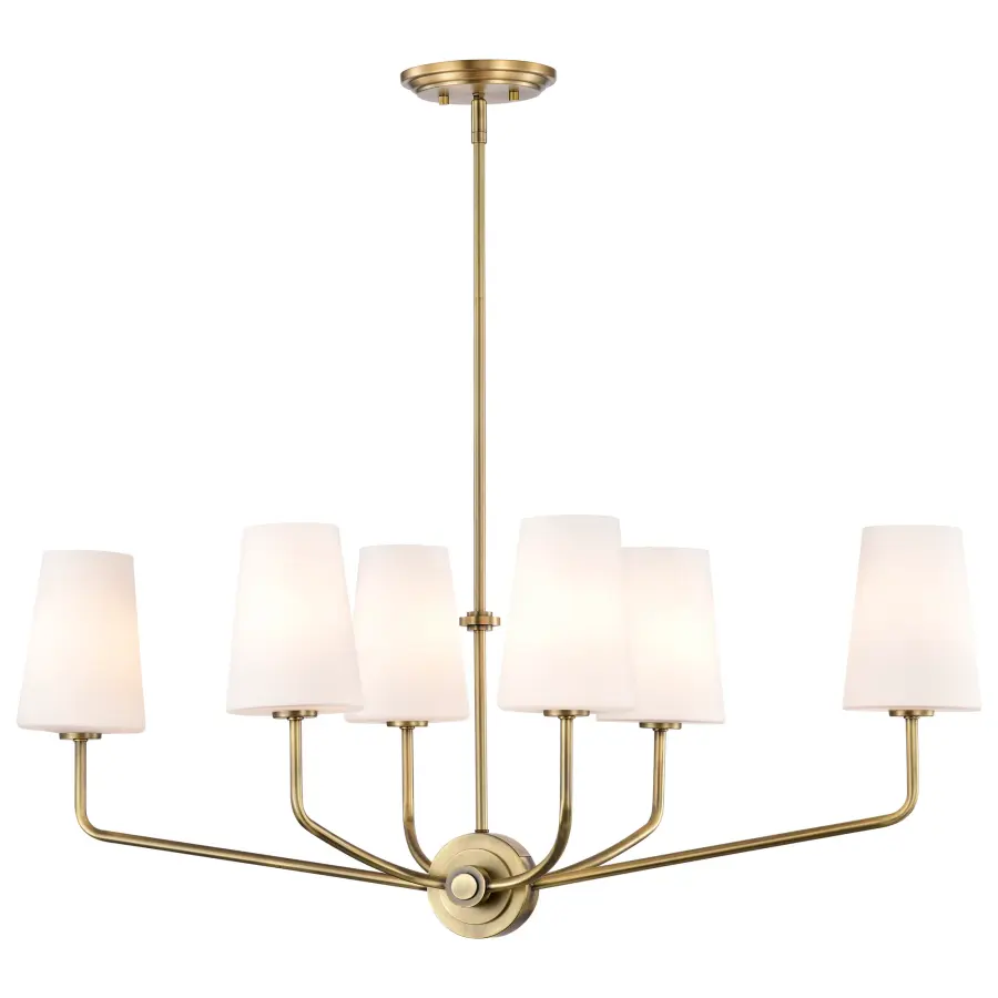 Elegant Traditional Island Pendant with Timeless Brass Finish - Image 6