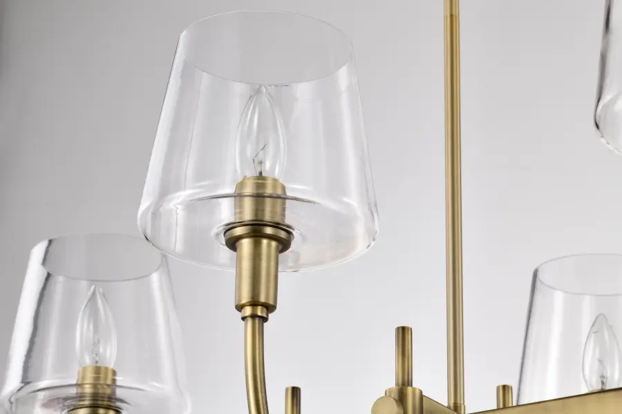 Brookside 6-Light Island Pendant in Vintage Brass - Image 11