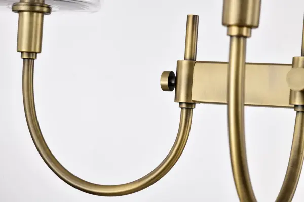 Brookside 6-Light Island Pendant in Vintage Brass - Image 13