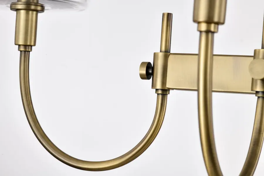 Brookside 6-Light Island Pendant in Vintage Brass - Image 13