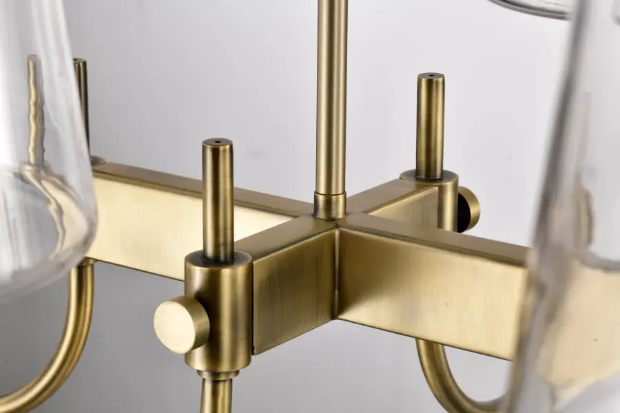 Brookside 6-Light Island Pendant in Vintage Brass - Image 14