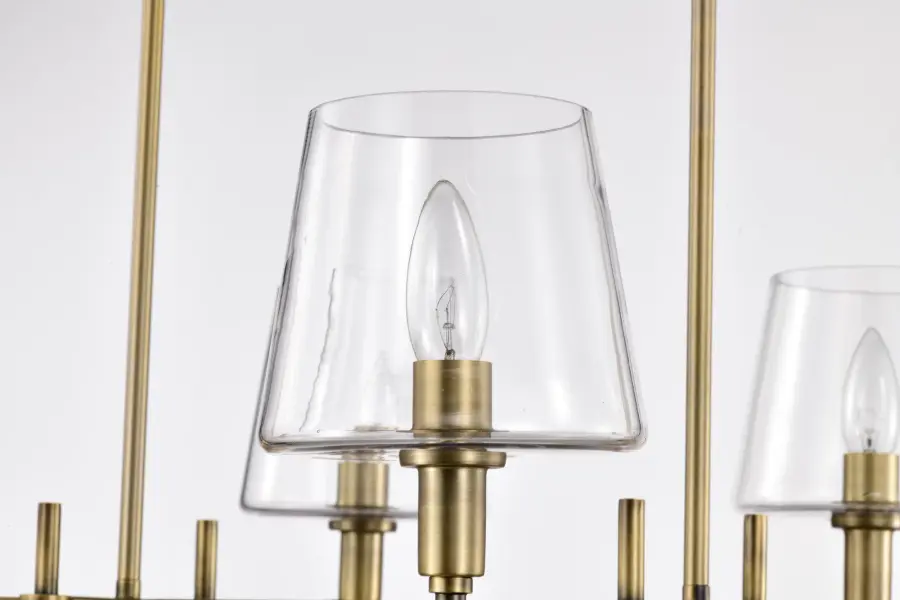 Brookside 6-Light Island Pendant in Vintage Brass - Image 7