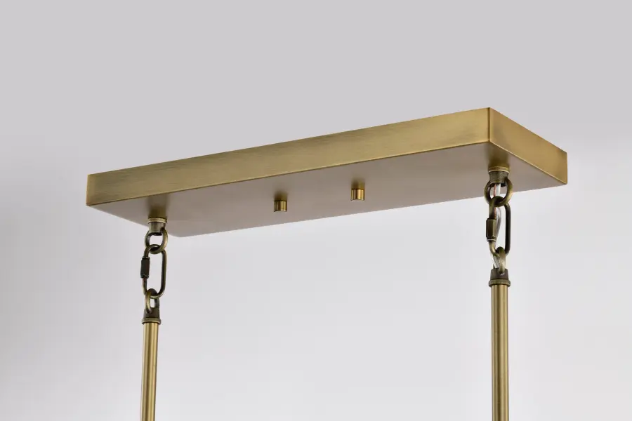 Brookside 6-Light Island Pendant in Vintage Brass - Image 8